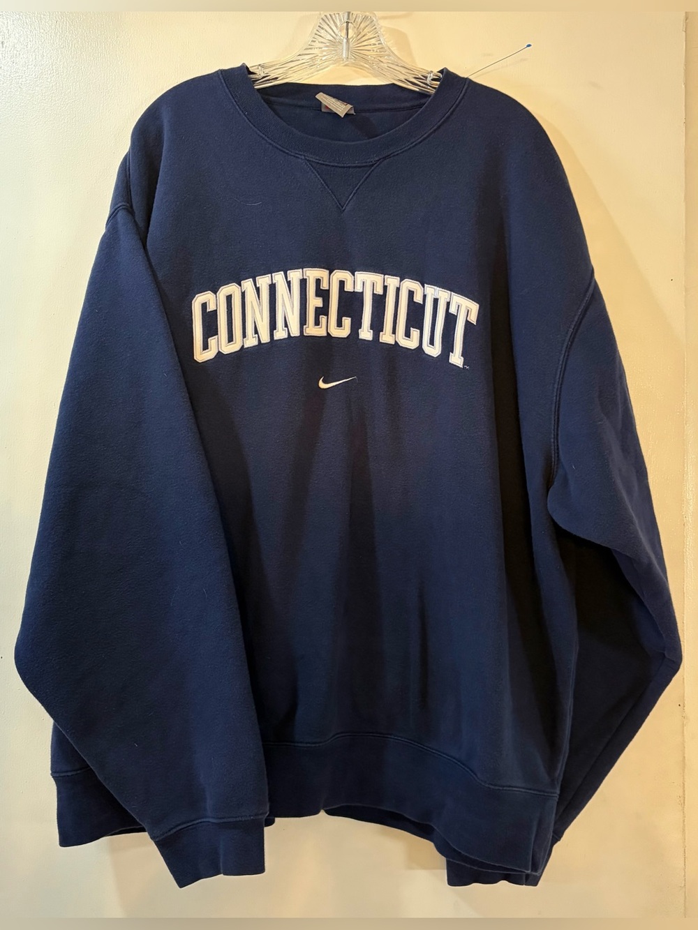 Vintage Nike Team Connecticut Crewneck Sweatshirt Men Sz XL
